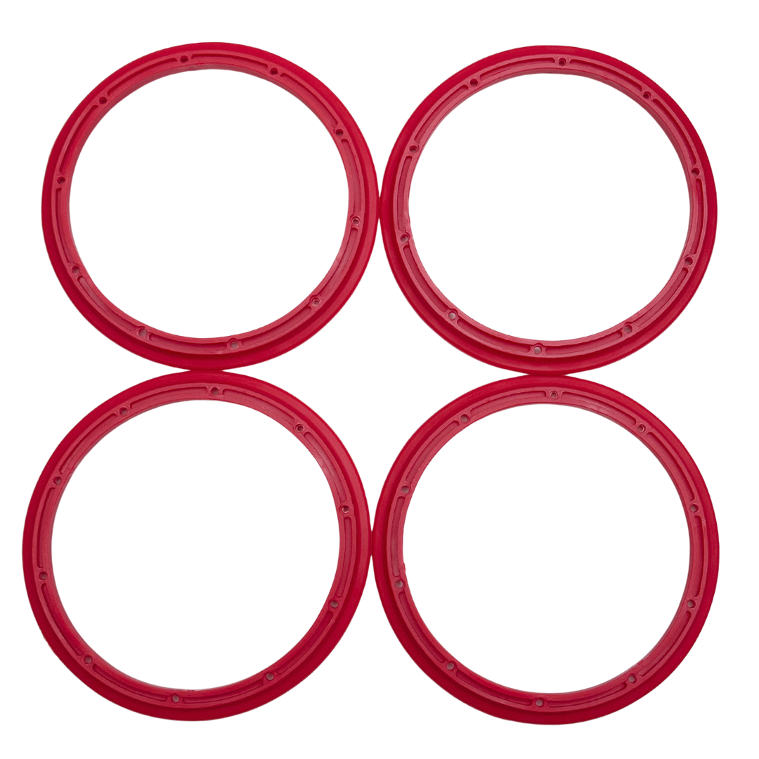 Primal Monster Truck Beadlocks -  RED