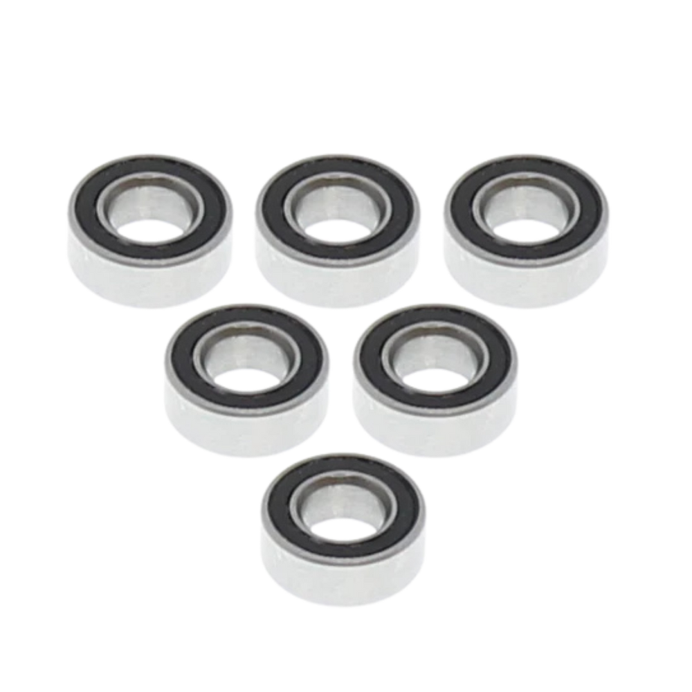 Ascent 18 4x8x3mm Rubber Sealed Ball Bearings (6pcs) [RER11371]