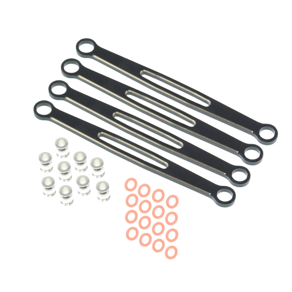 Ascent 18 Brass Front & Rear Lower Links Black (4pcs) [RER30282]
