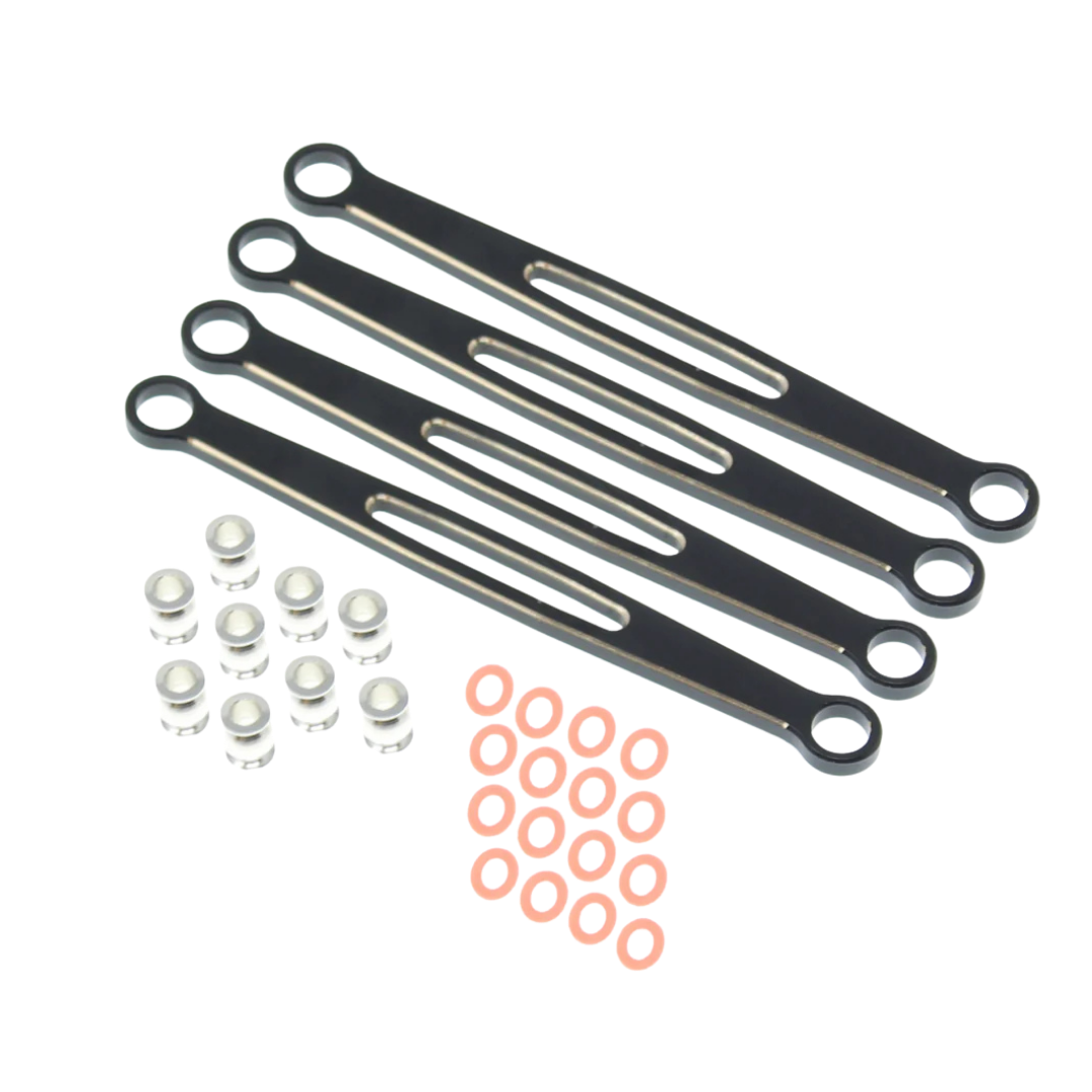 Ascent 18 Brass Front & Rear Upper Links Black (4pcs) [RER30279]