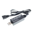 USB cable with electronic component on a white background