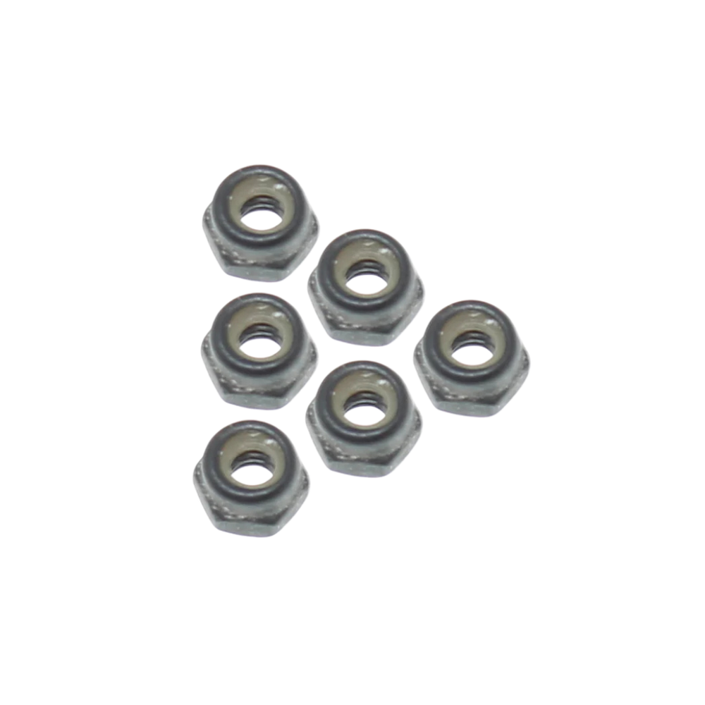 Ascent 18 2.5mm Steel Nylon Insert Locknuts (8pcs) [18038]