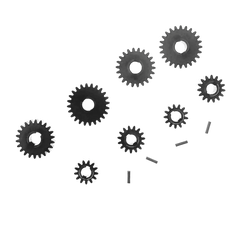 Ascent 18 Steel Portal Overdrive & Underdrive Gear Set (1set) [RER31798]