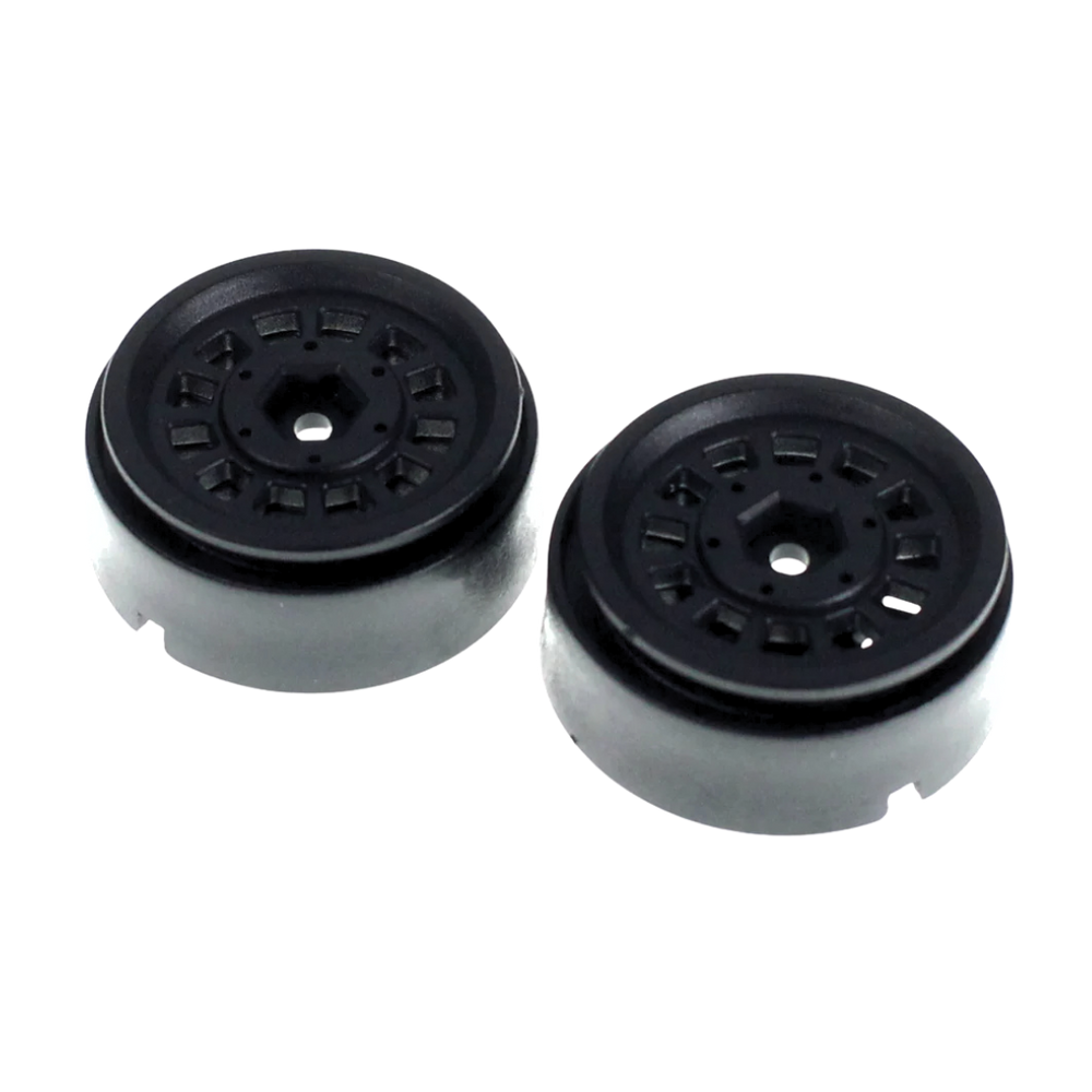 Ascent 18 Black 1.3" Apex Beadlock Wheels Plastic (1pr) [RER42129]