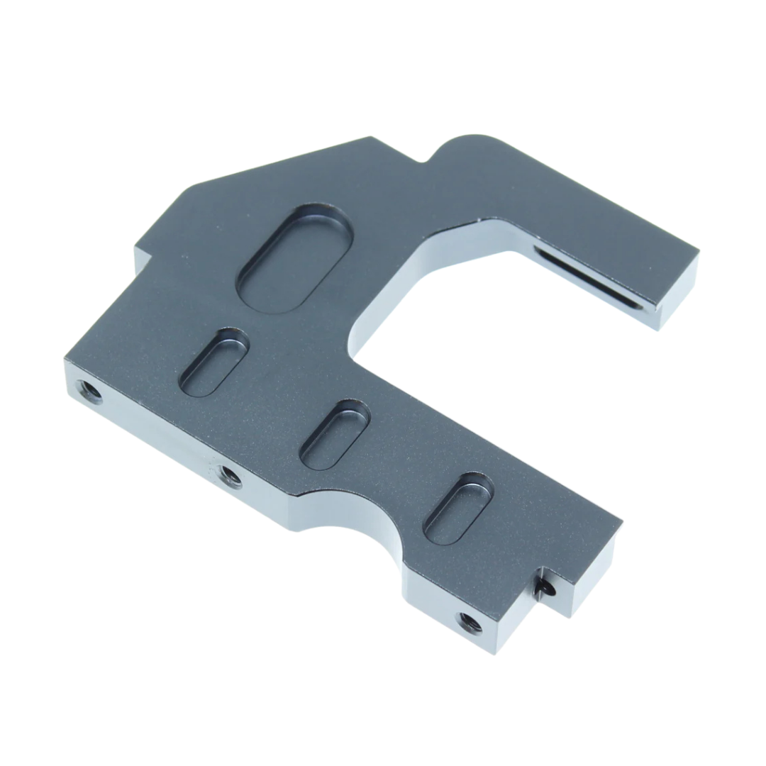 Metal mechanical component on a white background