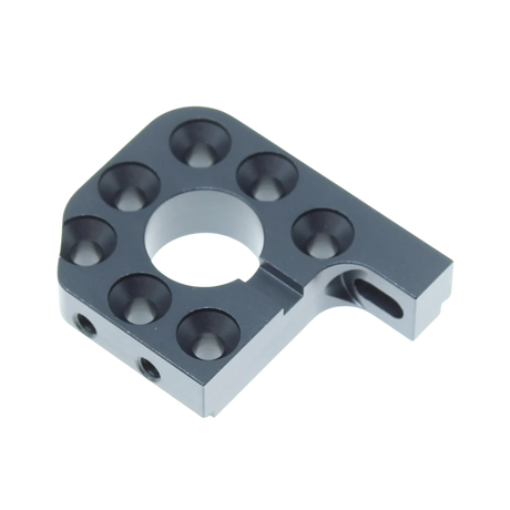 Metal mechanical component on a white background