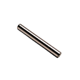 Metallic cylindrical object on a white background