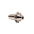 Metal mechanical component on a white background