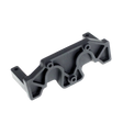 Gray metal bracket on a white background