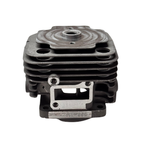 Front view of RV-Racing ported cylinder with RV-852 identification stamp