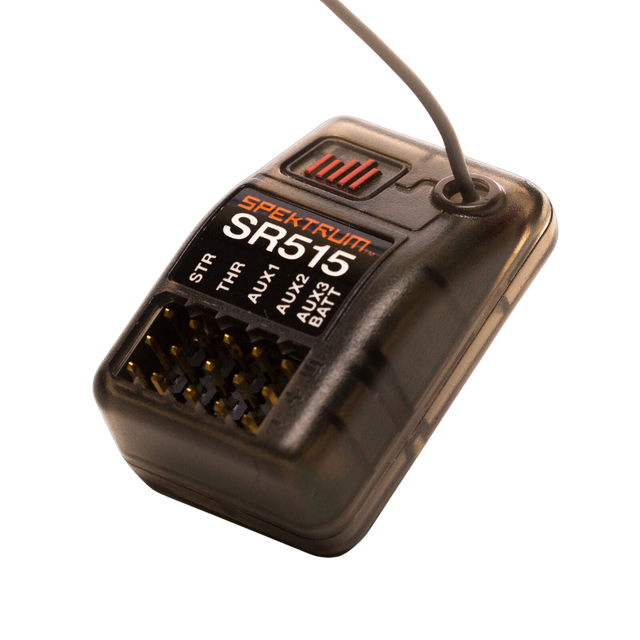 Spektrum RC SR515 Receiver on a transparent background