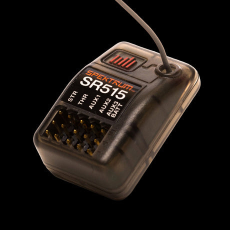 Spektrum SR515 receiver on a white background