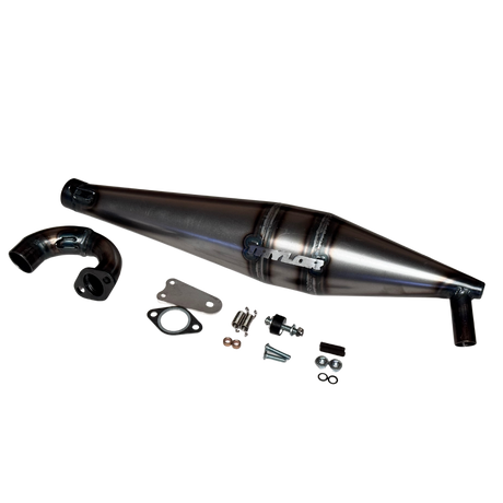 Taylor 40-50cc Vesla side exhaust pipe full kit with manifold and fitting hardware