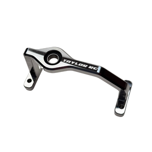 Taylor AGFRC billet servo horn support brace with engraving, angled view