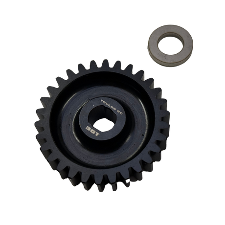 Taylor RC Blackbone pinion gear 30T in black with washer, for Losi 5ive, 5T 2.0 and MCD (for Blackbone bell only)