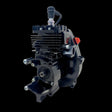 Black TAYLOR 35 V2 Billet Piston Port RC Engine for remote control cars