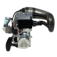 Engine block with visible brand logo on a white background