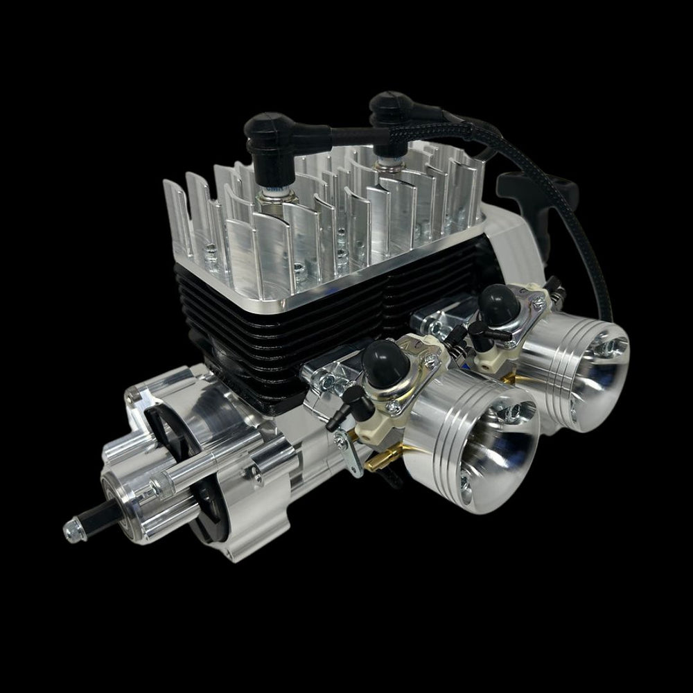 TAYLOR 70cc Billet Twin Cylinder RC Engine Complete Package