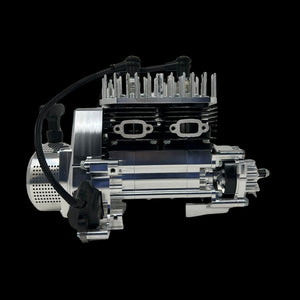 TAYLOR 70cc Billet Twin Cylinder RC Engine Complete Package