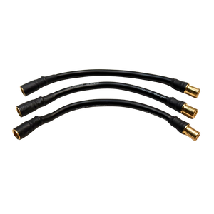 Taylor RC 8AWG cable extenders for VESLA.5 or VEKTA.5E, KRC412, flat view showing the three bullet-connector leads