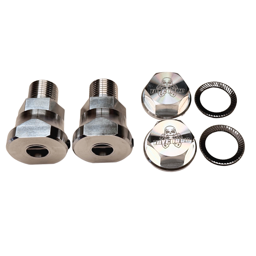 Taylor 1" Extended Baja Billet 24mm Wheel Hub Kit incl Billet Enclosed Nuts