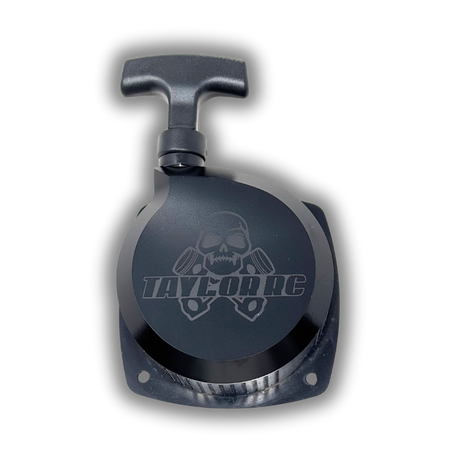 Black mechanical component with 'Taytor RC' logo on a white background