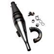 Taylor RC Grave Digger/Ram V1 straight exhaust pipe with manifold, springs, gasket, O-rings, and mounting hardware