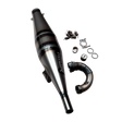 Taylor RC Hybrid Big Block side exhaust pipe with manifold, springs, gasket, O-rings, and mounting hardware