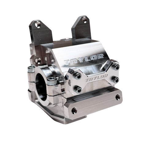 Metal mechanical component with 'Taylor' branding on a white background
