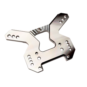 taylor-rc-outlaw-v4-front-shock-tower-raw-silver-angled-view-elevated