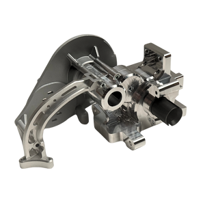 Fully assembled Taylor RC V2 billet Vesla transmission housing fitted for Vesla C1E