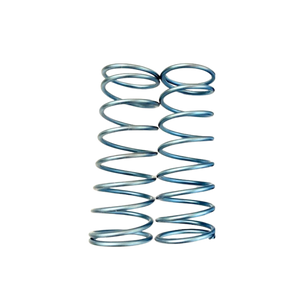TZZ titanium front shock springs, 3.5mm soft, sky blue