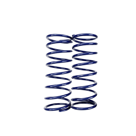 TZZ titanium front shock springs, 4.0mm hard, glacier blue