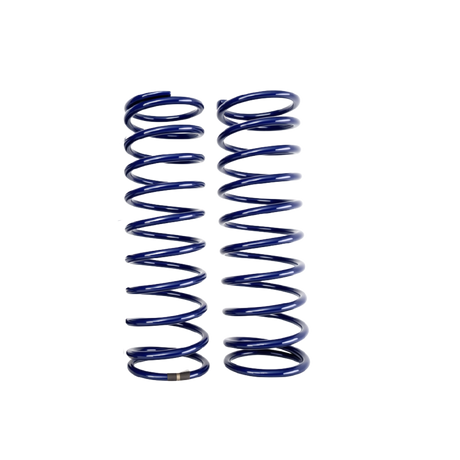TZZ titanium rear shock springs, 4.0mm hard in glacier blue