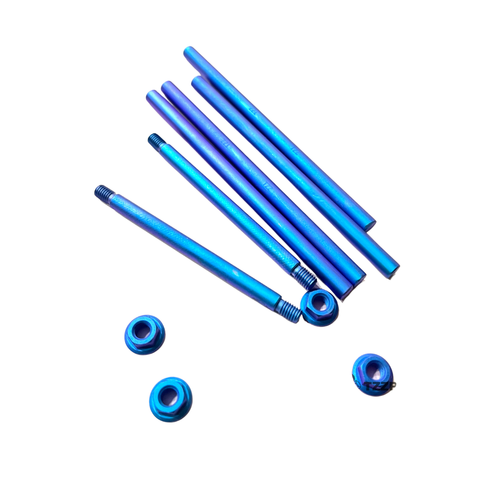 TZZ Racing Blue Color LOSI 5ive-T/TLR 5B Titanium alloy Hinge Pin Set