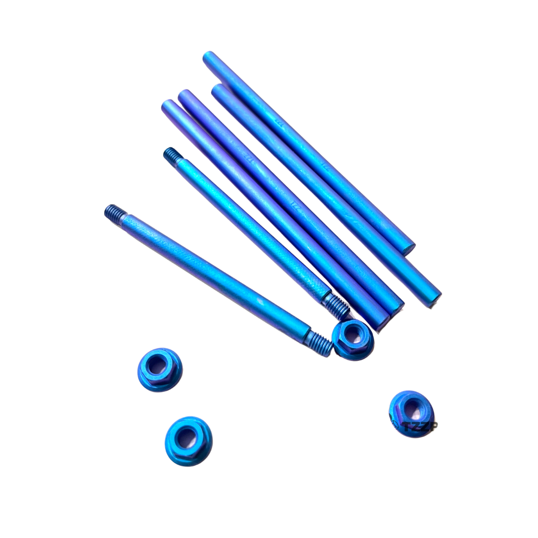 TZZ Racing Blue Color LOSI 5ive-T/TLR 5B Titanium alloy Hinge Pin Set