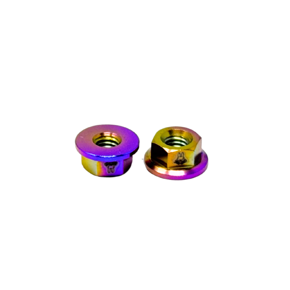 TZZ Titanium alloy Flanged Nut Set (2pcs) M4-M6