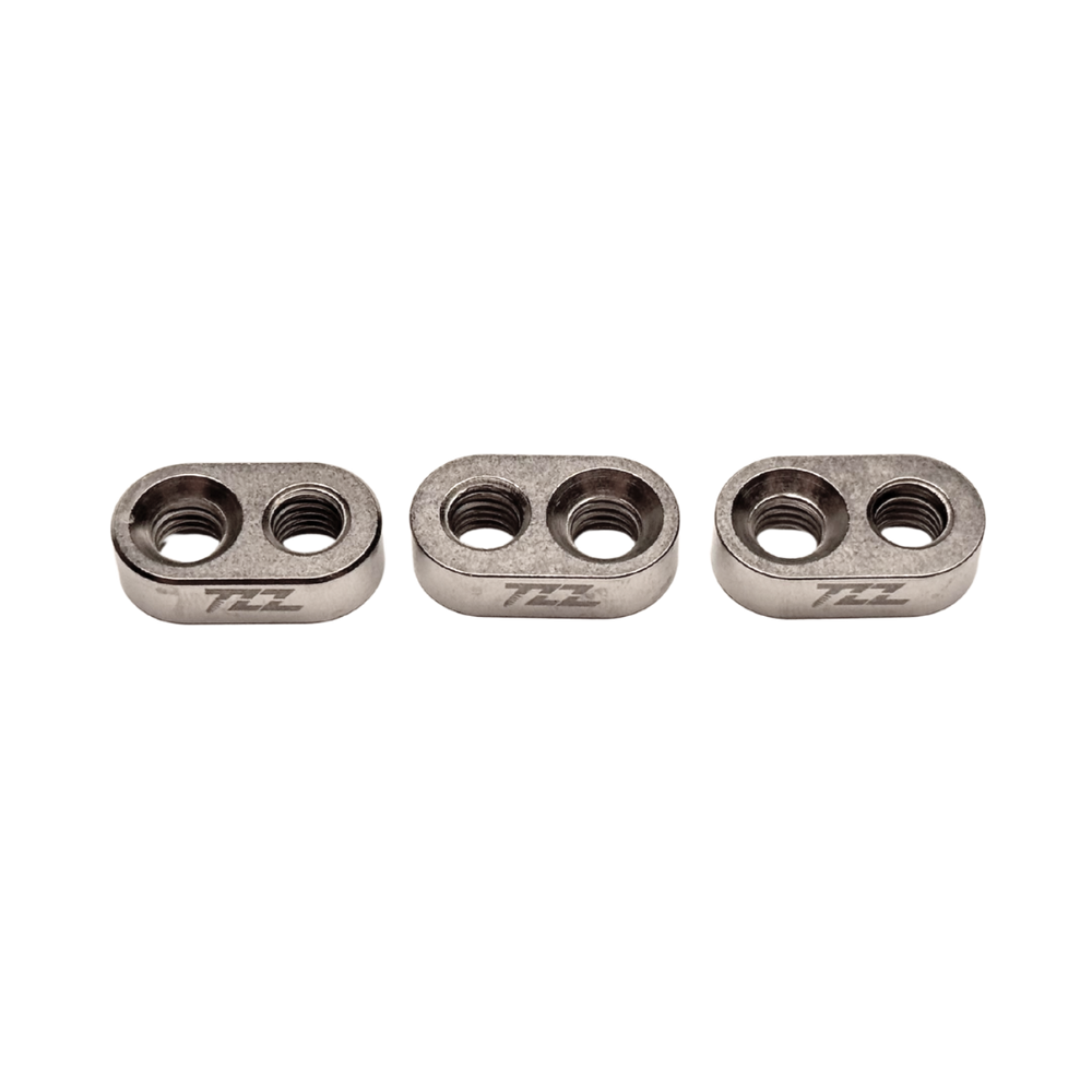 TZZ Titanium MCD Engine Mount Chassis Slot Inserts (3)