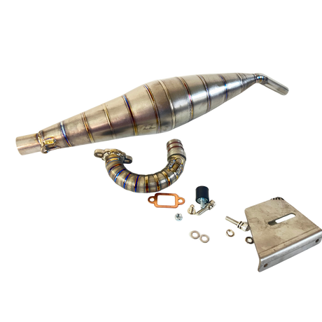 TZZ RACING Titanium Kraken Vesla 26-36cc Side Exhaust Pipe