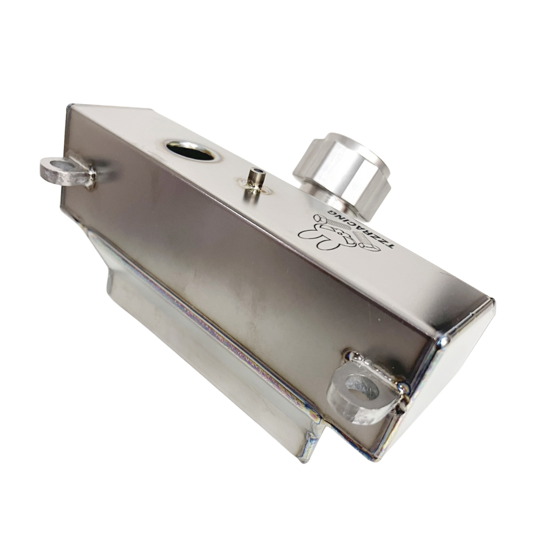TZZ Racing titanium fuel tank for Kraken VEKTA.5 and KV5TT, side view showing the welded tank body