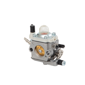 Mechanical carburetor on a white background