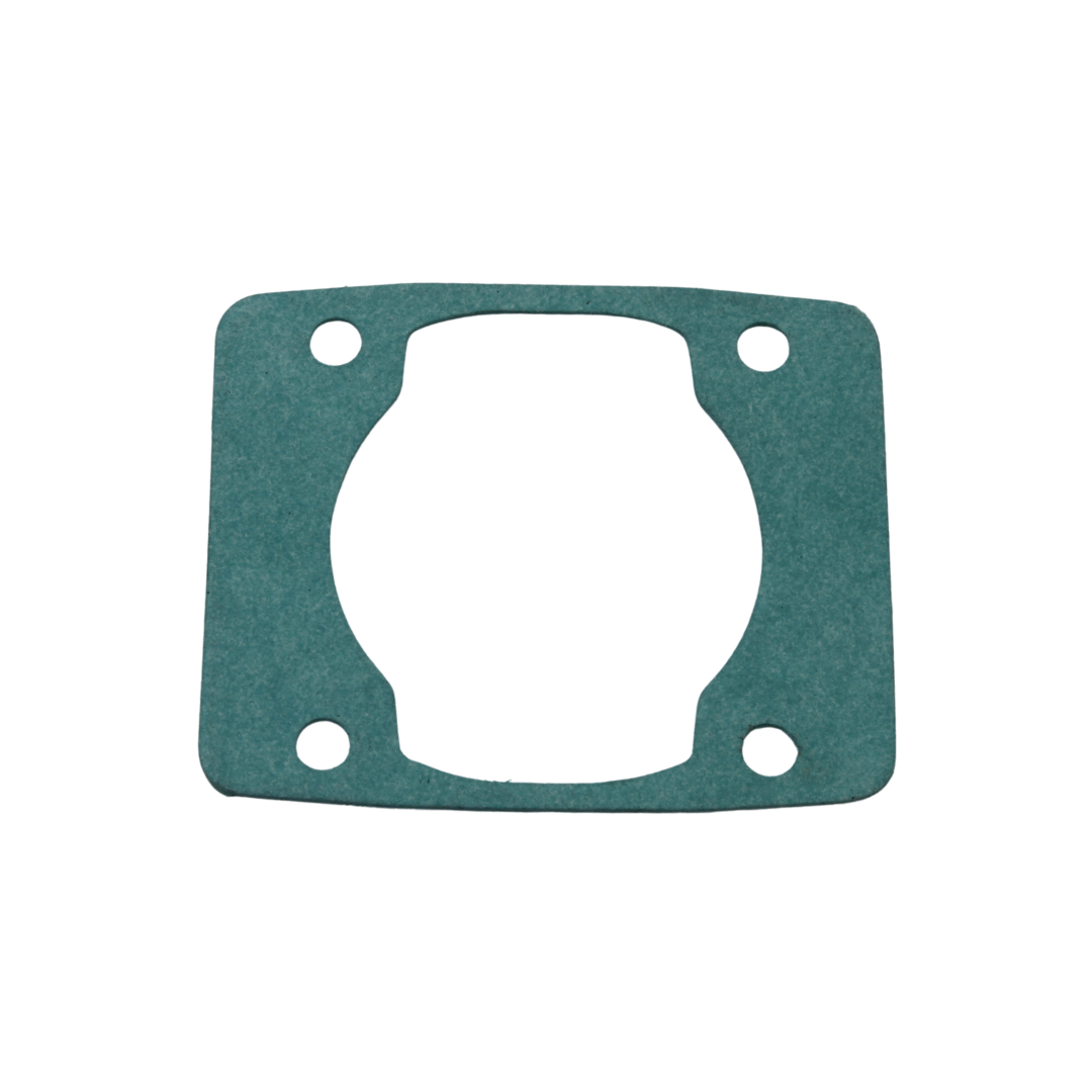Green gasket on a white background